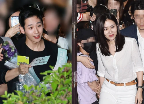 Tiệc mừng công phim "Chị đẹp": Jung Hae In bị biển fan vây kín, Son Ye Jin đẹp bất chấp giữa dàn sao