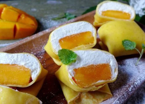 [Chế biến] - Làm pancake xoài ngọt thơm ăn một lại muốn ăn hai