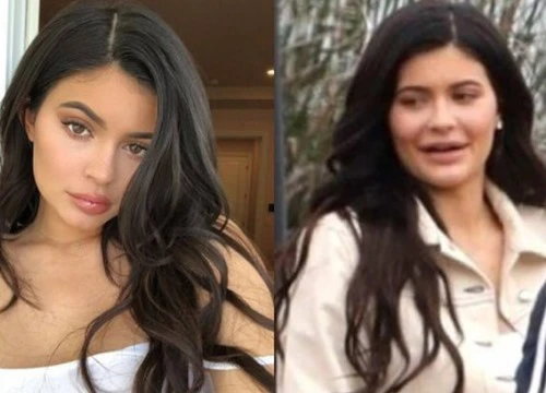 Khác với ảnh trên mạng, Kylie Jenner ngoài đời lộ gương mặt đơ và kém sắc hơn hẳn