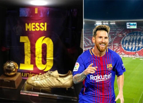 Bảo tàng của Bayern trưng bày áo... Messi