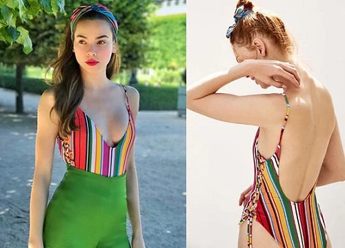 Cùng một set đồ bikini Ngọc Trinh khoe dáng quyến rũ còn Minh Hằng diện hẳn ra phố