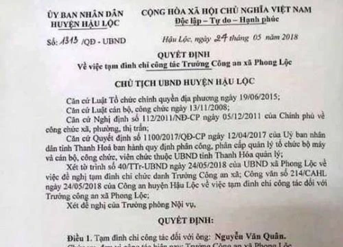 Tin mới nhất vụ vợ vào nhà nghỉ với trưởng công an xã xôn xao dư luận