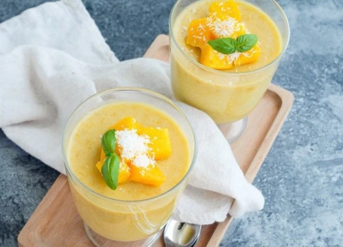 [Chế biến] - Quốc tế thiếu nhi làm ngay pudding xoài dừa siêu ngon đãi các bé