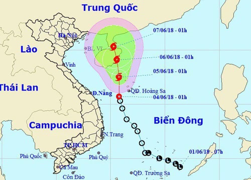 Áp thấp nhiệt đới áp sát quần đảo Hoàng Sa, khả năng mạnh lên thành bão