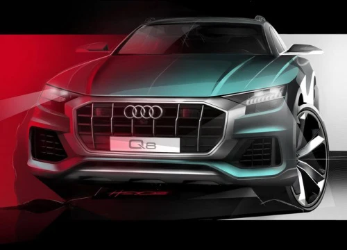 Audi "nhá hàng" chiếc Q8 2019 trước ngày ra mắt; thiết kế hầm hố và sắc nét