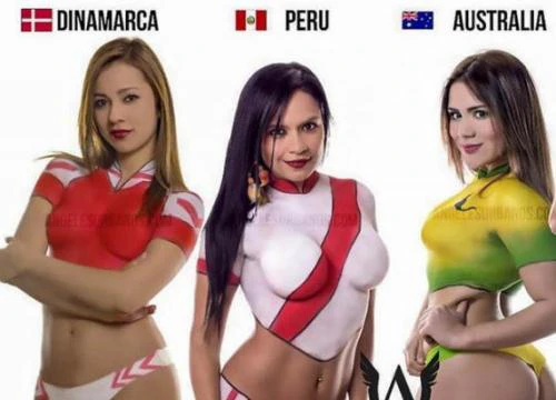 Chiêm ngưỡng tác phẩm body painting đón World Cup 2018