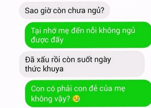 Những chùm tin nhắn đúng chuẩn phụ huynh chúng mình: Vừa phũ phàng vừa đáng yêu