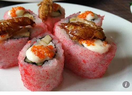 Thịt gián ngày càng nhiều ở Trung Quốc, có cả món sushi gián