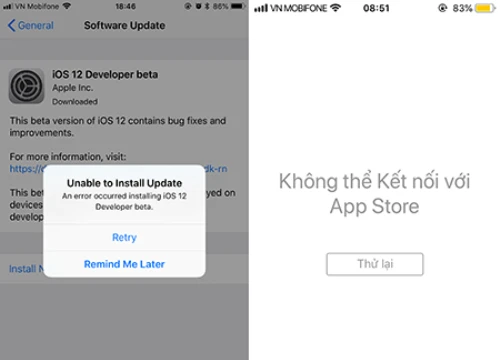 Người dùng iPhone gặp lỗi khi lên iOS 12 beta