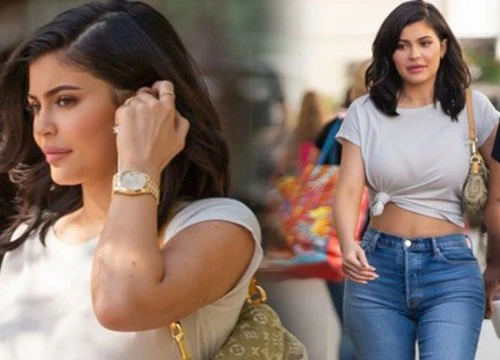 Kylie Jenner diện đồ hiệu sang chảnh, khoe body gợi cảm hút mắt trên phố