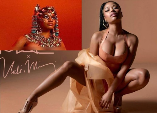 Nicki Minaj gần như bán nude táo bạo trên bìa album