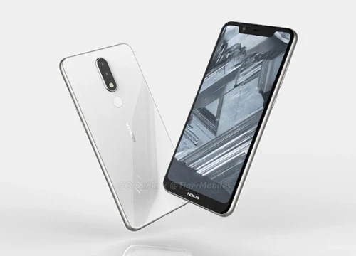 Nokia 5.1 Plus bị rò rỉ với màn hình tai thỏ, camera kép phía sau