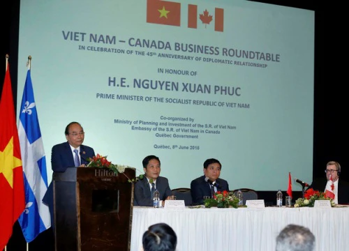 Thủ tướng đưa ra nhiều cơ hội hợp tác cho các nhà đầu tư Canada