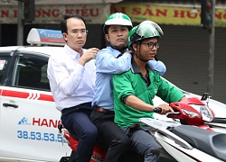 Ảnh: Muôn kiểu vi phạm luật giao thông của tài xế GrabBike