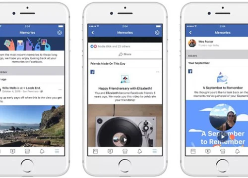 Facebook ra mắt Memories giúp ôn lại kỷ niệm xưa