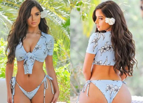 "Hoa hồng nước Anh" Demi Rose khoe vòng eo thon cực đẹp, ngực và hông đều đẫy đà bốc lửa