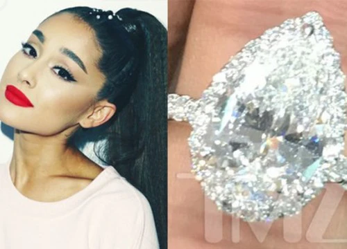 Vừa mới hẹn hò, bạn trai đã mua nhẫn kim cương 2,2 tỷ đồng cầu hôn Ariana Grande