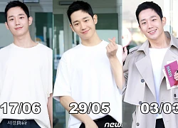 Quá điển trai tại sân bay, Jung Hae In lại bị chê vì... dù lên phim, dự sự kiện hay selfie cũng diện mỗi chiếc áo trắng