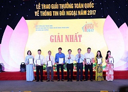 Trao 7 giải Nhất về thông tin đối ngoại năm 2017