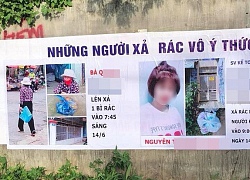 In băng rôn "bêu" tên và hình ảnh của những người được cho là đã xả rác vô ý thức gây tranh cãi trên mạng xã hội