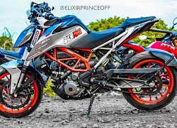 KTM Duke 390 độ màu bạc rực rỡ của Elixir Prince