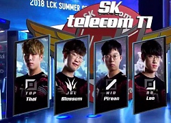 SKT T1 "ver 2.0" thi đấu ra sao khi lần đầu tiên không có toàn bộ đội hình cũ Faker, Blank, Bang và Wolf