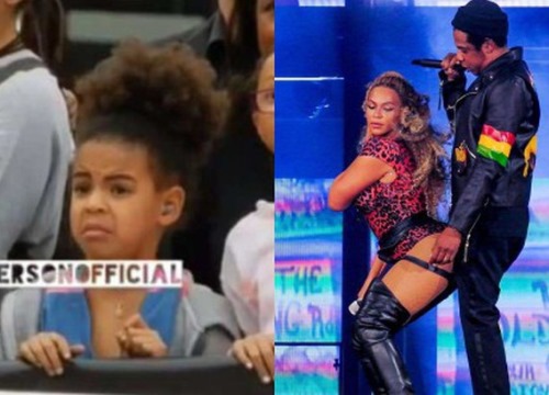 Khoảnh khắc dễ thương gây sốt: Con gái Beyoncé xấu hổ che mặt khi thấy bố mẹ diễn sexy với nhau