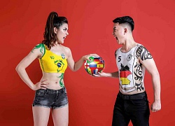 Nữ MC tiếp tục diện bikini dẫn World Cup trên truyền hình sau tranh cãi