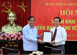 Ông Nguyễn Thái Học làm phó Ban Nội chính Trung ương