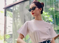 Hoa hậu Đặng Thu Thảo khoe vóc dáng thon gọn, tiết lộ ảnh do chính ông xã chụp