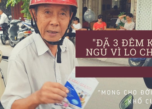 Ông nội 80 tuổi, mờ mắt đợi cháu làm bài thi