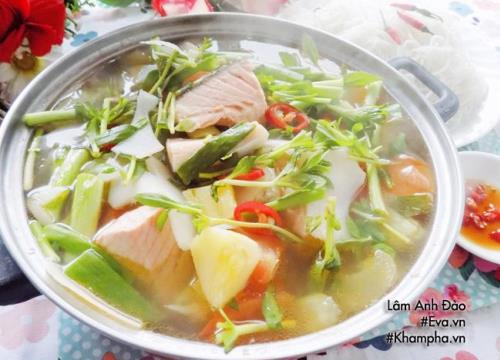 [Chế biến] - Cách nấu canh chua cá hồi thơm ngon đến giọt cuối cùng