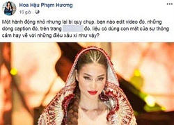 Phạm Hương tái xuất Facebook đáp trả tin giành chỗ đứng sân khấu