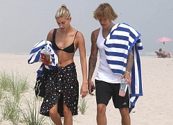 Hailey Baldwin diện áo tắm khoe vòng 1 gợi cảm, hẹn hò hạnh phúc bên Justin Bieber