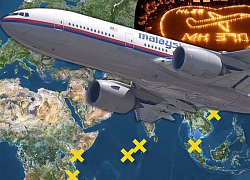 Bản đồ các vị trí nghi là nơi MH370 "yên nghỉ"