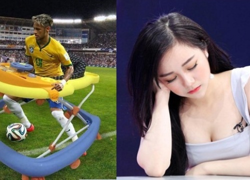 'Hot girl ngủ gật' nói điều khiến Neymar 'sướng tê người' trước đại chiến với Bỉ