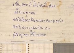 Nghẹn lòng khi đọc thư tay đội bóng Thái Lan gửi cho gia đình