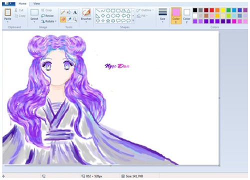 Chán khoe tài vẽ trên giấy, cư dân mạng quyết định khoe tranh vẽ bằng chuột máy tính trên MS Paint