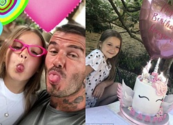 Sinh nhật 7 tuổi của Harper Beckham: Được cưỡi ngựa, thưởng thức trà và bánh kem hình kỳ lân đáng yêu