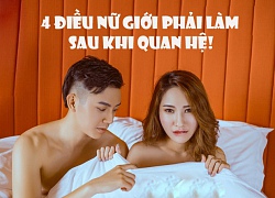 Chị em nhất định phải làm 4 việc này sau khi "quan hệ" nếu không muốn gặp họa