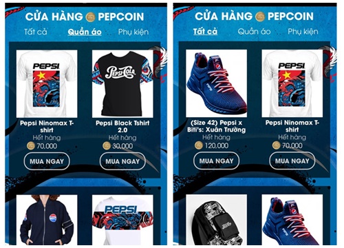 Mùa bóng, giới trẻ săn item thời trang lạ với pepcoin