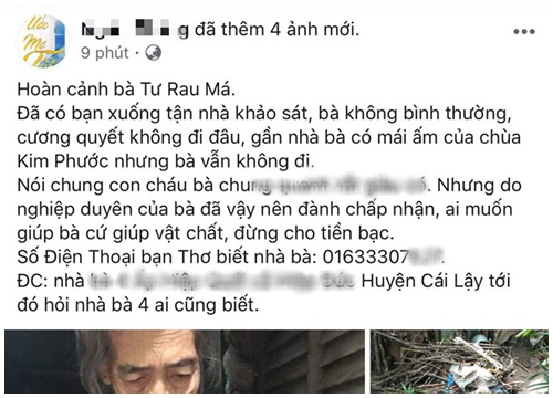 Sự thật câu chuyện "bà cụ sống trong vườn nhà hàng xóm, quần áo rách phải vá bằng rơm rạ" đang lan truyền dữ dội trên MXH