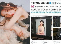 Dân tình náo loạn vì Tiffany (SNSD) vừa khoe ảnh hậu trường chụp tạp chí Việt Nam lại còn gửi video chào fan