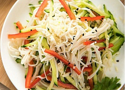 Làm salad nấm cực nhanh mà ăn lại ngon và quá chuẩn để giảm cân