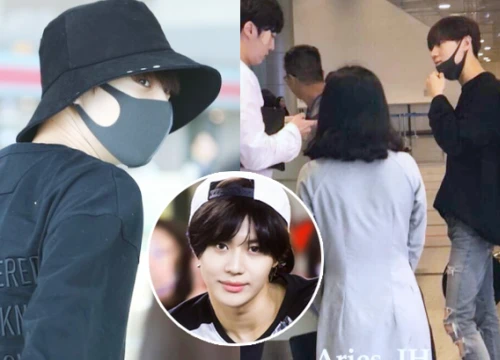 Nam thần đình đám Taemin (SHINee) bất ngờ có mặt ở Đà Nẵng, bịt kín nhưng vẫn bị fan "phục kích" tại sân bay