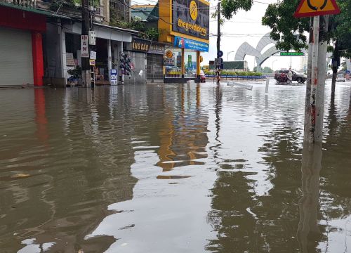 Vinh ngập nặng, đường đi sân bay, bệnh viện... chìm sâu trong nước