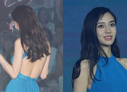 Angelababy diện váy khoe lưng trần nhưng khuôn mặt méo mó mới là điều gây chú ý