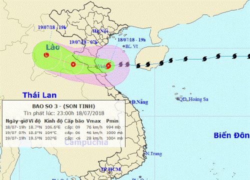 Bão số 3 đổ bộ từ Thái Bình đến Hà Tĩnh