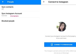 Facebook Messenger có thể cho người dùng đồng bộ tài khoản Instagram