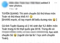 Nhiều người đặt nghi vấn về việc nam sinh chuyên Sử ở Tuyên Quang đỗ thủ khoa khối A1 với 27.65 điểm